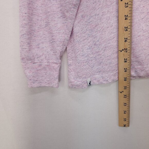 Kangol Raindrop Mens Long Sleeve Tshirt Size Large Pink Heather Crewneck Stretch - Picture 7 of 13